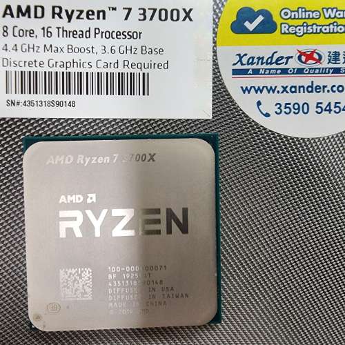 AMD Ryzen 7 3700x（盒裝/有單）