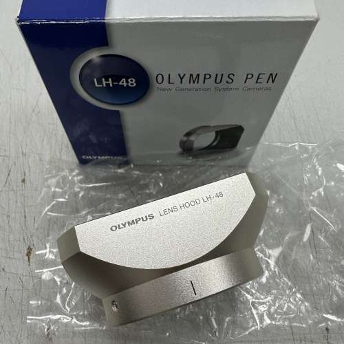 Olympus LH-48 Lens Hood 金屬遮光罩 (銀色) 12mm f2.0 用