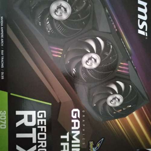 【勁新淨自用卡】 微星 MSI RTX 3070 Gaming X TRIO (自用卡、並非礦卡)