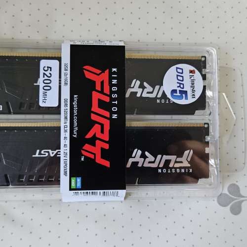 Kingston Fury Beast DDR5 5200 CL36 2X16GB