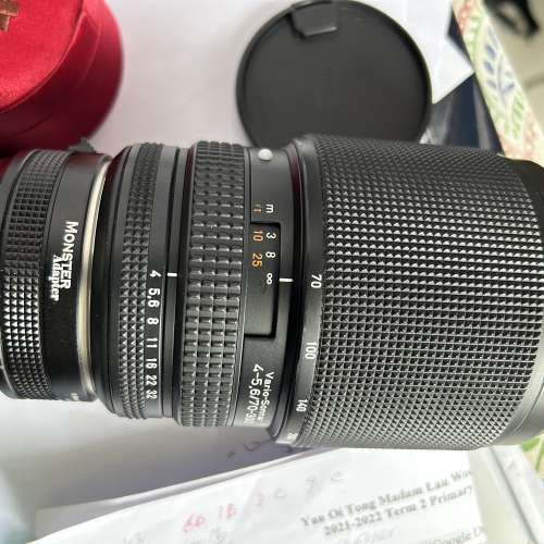 Contax N 70-300 連 Monster Ln-E1 for Sony A7 有 AF