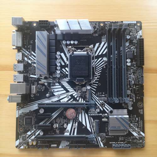 (新淨Z390細板)ASUS PRIME Z390M PLUS連背板
