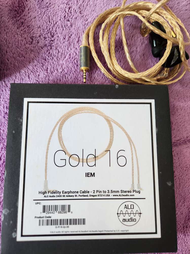 empire esr，alo gold 16 cable - 二手或全新Earphones, 影音產品