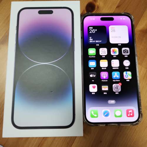 28/5 購入 全新 iPhone 14 Pro Max 256GB 紫色