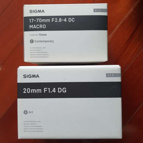 Sigma 20mm f1.4  SA mount