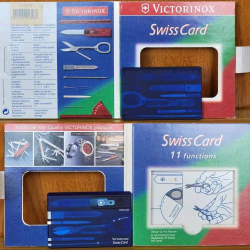 Victorinox瑞士軍刀Swiss Card藍色Blue配11功能100%全新