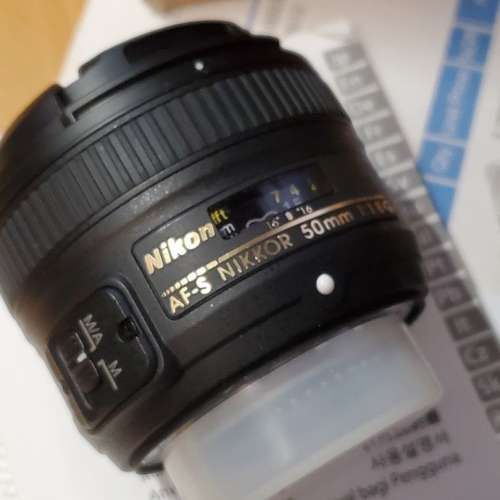 Nikon 50mm 1.8G nikkor lens AF-S f/1.8G