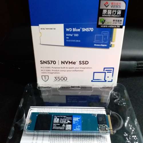 WD SN570 1TB M.2 NVMe SSD(接近全新，有單有盒有保)