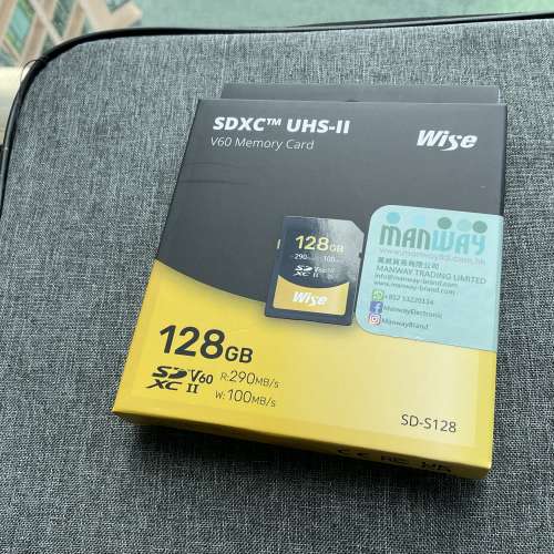 120GB SDXC UHS-11 v60 (R:290MB/s; W: 100MB/s)