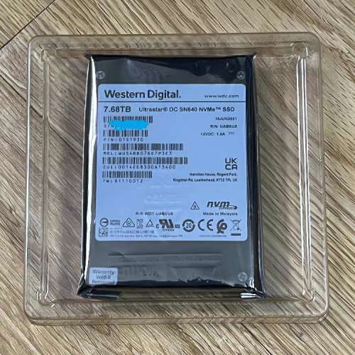Tb Wd Ultrastar Dc Sn840 WD DC SN640 SSD Ultrastar NVME 二手或全新