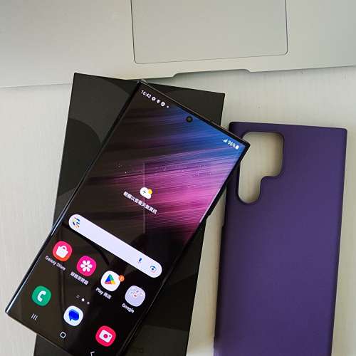Samsung galaxy s22 ultra 512gb.港行雙卡，黑色極新，所有功能正常，全套齊有單過...
