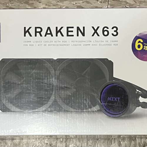 NZXT Kraken X63 CPU水冷散熱器 全新