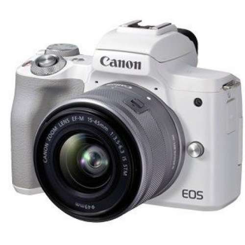 Canon EOS M50 Mark II 白色連 EF-M 15-45mm 鏡頭套裝