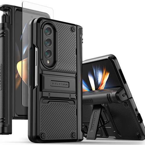 99％ New VRS DESIGN  Samsung Galaxy Z Fold 4 Case Quick Stand Active S