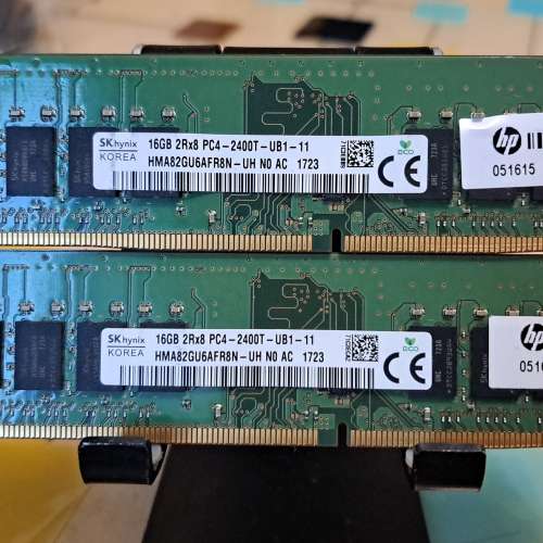 出售Sk海力土2x16g 2400Mhz Ram