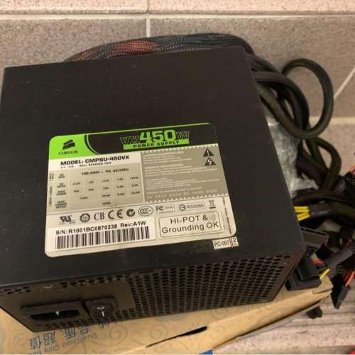 Sharkoon QB one .小霸王ITX case+ 靜音款-CORSAIR VX450W Power Supply
