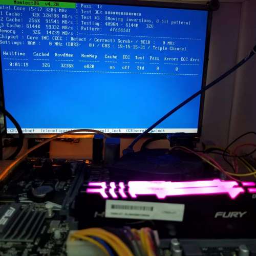 ONE PAIR OF KINGSTON 16GB (TOTAL 32GB) 3200 GAMING KIT LED LIGHTING