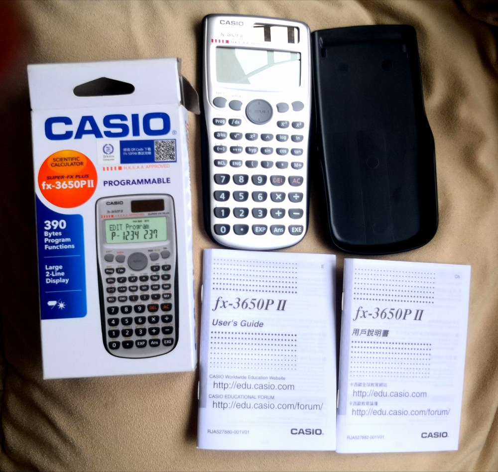 Casio 計數機FX-3650P II 工程型計算機全新- 二手或全新家庭電器, 電器傢俱- DCFever.com