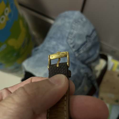 tudor 80年代 35mm 金套 75205 罕有啡面，完裝皮帶及扣