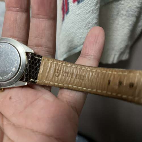 tudor 80年代 35mm 金套 75205 罕有啡面，完裝皮帶及扣