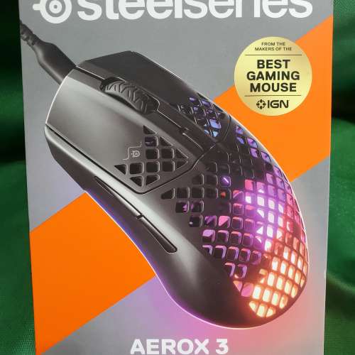 全新未開盒 Steelseries Aerox 3 超輕量遊戲滑鼠