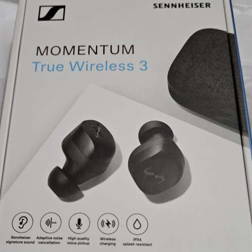 全新 黒色Sennheiser MOMENTUM True Wireless 3 真無線耳機
