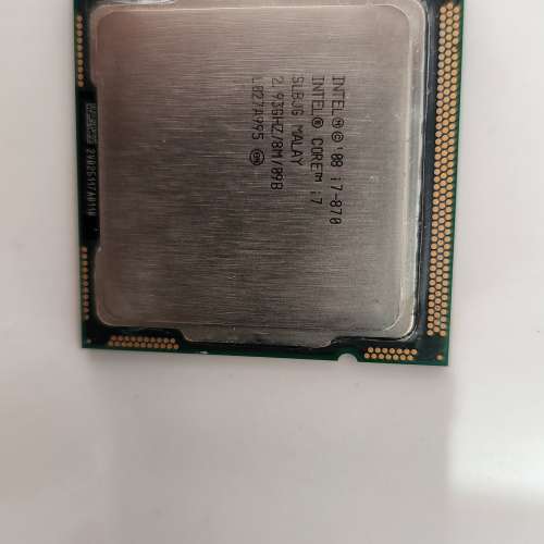 Intel i7-870 CPU中央處理器 Malay 2.93GHz