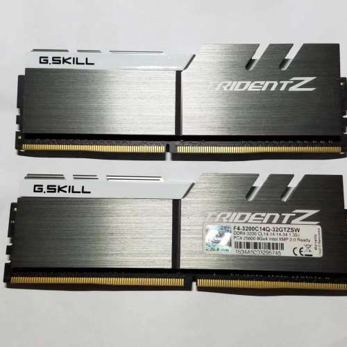 ONE PAIR of G.SKILL DDR4 8GB (TOTAL 16GB) 3200MHz GAMING RAM