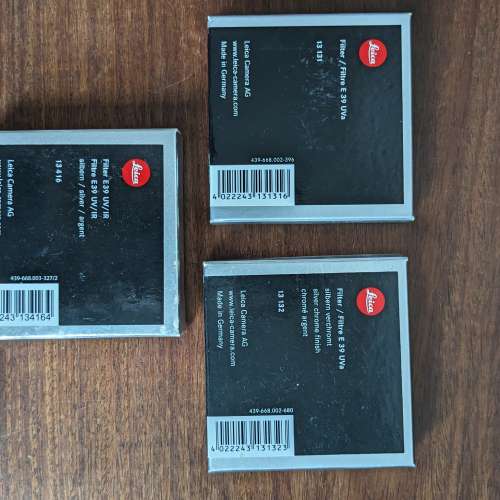 Leica E39mm filters