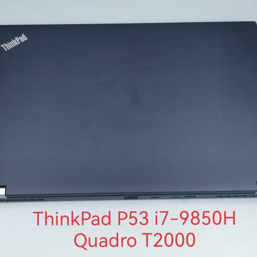 T2000 P53 ThinkPad Lenovo 15.6" i7-9850H 64g ram 512g SSD Quadro T2000 Workstati