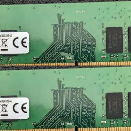 Kingston 金士頓 DDR4 2400Mhz, 8GB x2 = 16GB, 帝景保養