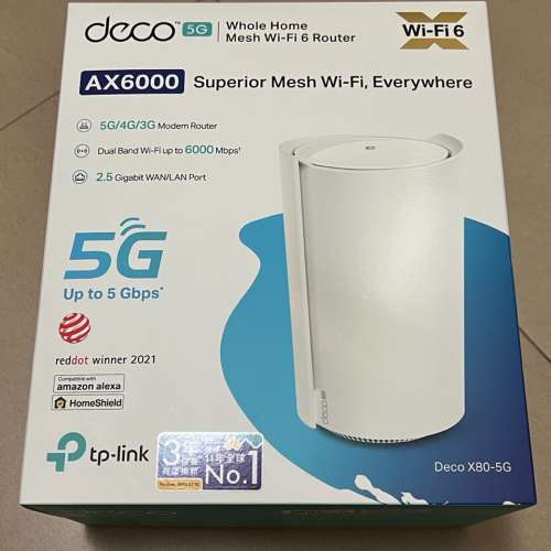 TP link Deco X80 5G SIM CARD wifi6 router 99% 新