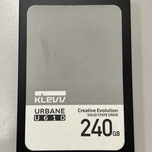 新淨 SSD KLEVV URBANE SOLID STATE DRIVE 240GB