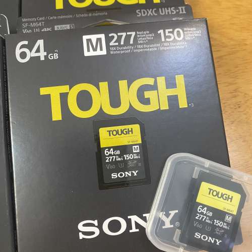 Sony UHS-II E64g SD 咭 (V60)