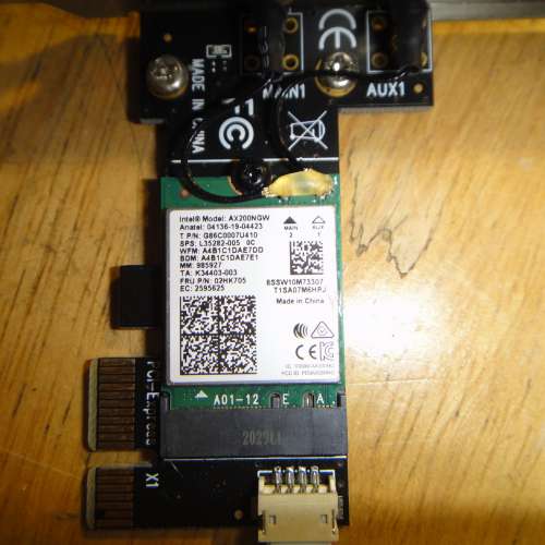 INTEL AX200NGW WIFI 6  藍芽 、雙頻WiFi接收器 網絡界面卡