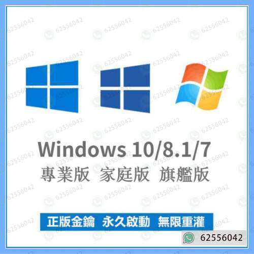 1手貨源，正版OEM/Retail Windows 11/10 Pro 專業版 繁體中文版 32/64位 非淘寶key