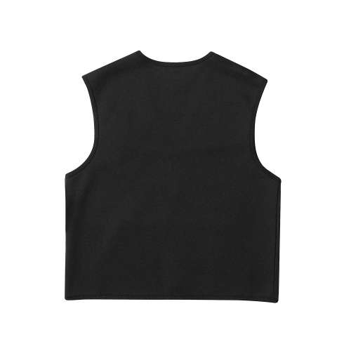 100%全新黑色絨背心