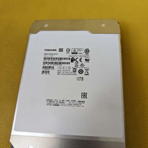 Toshiba 12TB HDD 硬碟