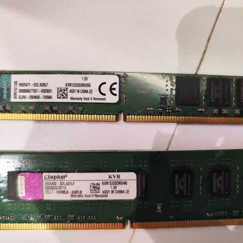 2塊100%work h61板+ 8+4gb ddr3 + 壞的2400 cpu