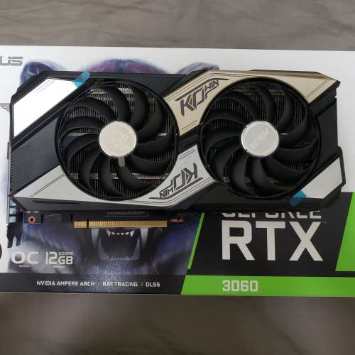 ASUS RTX 3060 KO 12Gb【有單，盒，有保養】