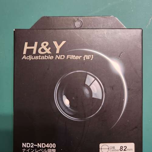 H&Y ND2-ND400 82mm filter 95% new (For Nikon 14-30mm f/4, Canon 15-35mm f/2.8)