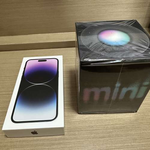 全新 港行 iPhone 14 Pro Max 256GB 紫色 送 HomePod Mini 黑色 可用消費卷混合付款