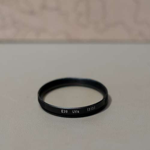 Original Leica UV Filter E39 39mm Black for Summicron 50mm 35mm