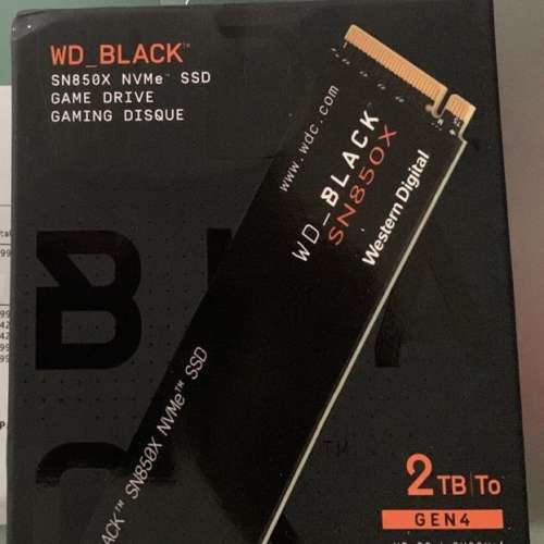 WD BLACK 2TB SN850X NVMe Internal Gaming SSD Solid State Drive - Gen4 PCIe, M.2