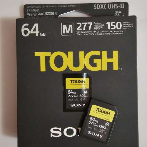 Sony tough sd card 64GB 277R 150W