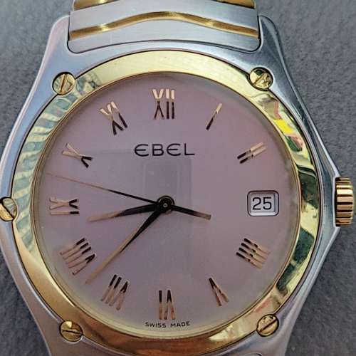 Ebel 玉寶 Sportwave18k 750 金/鋼 37mm  瑞士製造石英機械手錶，Men's watch/Unise...