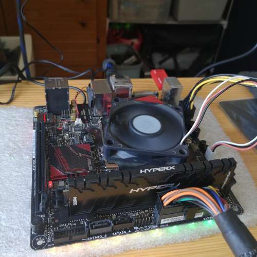 (新淨B150 ITX) ASUS B150i PRO GAMING/AURA 底板連原裝背板 (運作正常 已更新BIOS...