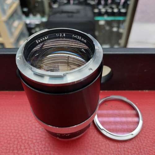 Contarex carl zeiss sonnar 135mm f2 8 black 95 new 