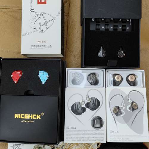 NICEHCK NX7 MKII, KZ-KRILA, KZ EDX PRO, EPZ-Q1, TRN-BA5