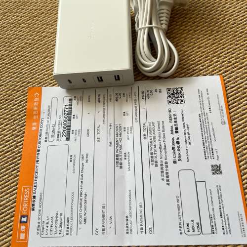 Belkin BOOST ^ CHARGE Pro 4- Port GaN 充電器 108W